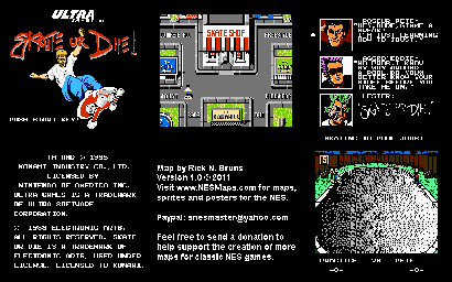 Thumbnail for a map of Joust for the NES game Skate Or Die!.