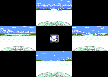 Thumbnail for a map of Snowball Blast for the NES game Ski Or Die.