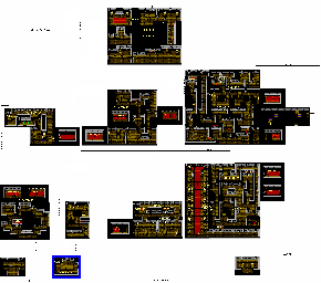 Thumbnail for a map of Building 6 for the NES game Snake's Revenge.