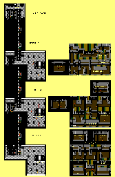 Thumbnail for a map of Buildings 4 & 5 for the NES game Snake's Revenge.