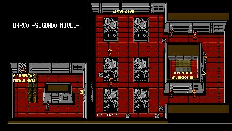Thumbnail for a map of Ship Below Deck 2 for the NES game Snake's Revenge.