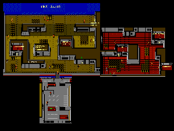 Thumbnail for a map of Ship Deck for the NES game Snake's Revenge.