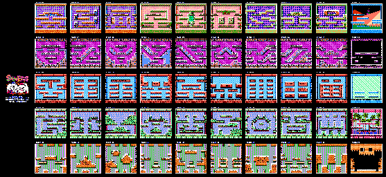 Thumbnail for a map of Floors for the NES game Snow Bros..