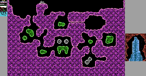 Thumbnail for a map of Planet 10: Shammy Gen for the NES game Solar Jetman.