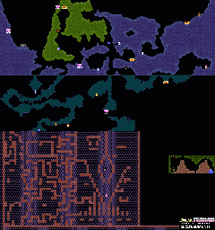 Thumbnail for a map of Planet 12: Miplezur Mini-Map for the NES game Solar Jetman.