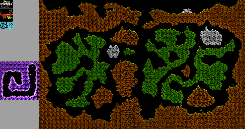 Thumbnail for a map of Planet 13: Urownd for the NES game Solar Jetman.