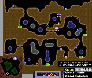 Thumbnail for a map of Planet 3: Omebru Mini-Map for the NES game Solar Jetman.