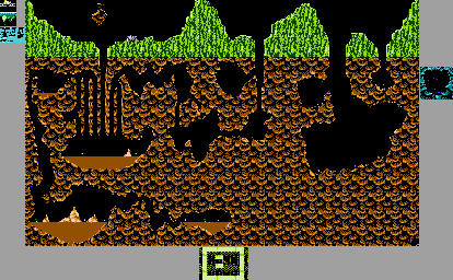 Thumbnail for a map of Planet 6: Lemonte for the NES game Solar Jetman.