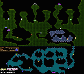 Thumbnail for a map of Planet 7: Chorlton Mini-Map for the NES game Solar Jetman.