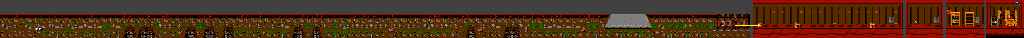 Thumbnail for a map of Stage I for the NES game Splatterhouse: Wanpaku Graffiti.