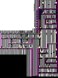Thumbnail for a map of Death Star Corridors 1 for the NES game Star Wars.