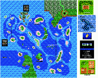 Thumbnail for a map of Chapter 6: Reunion Islands for the NES game StarTropics.