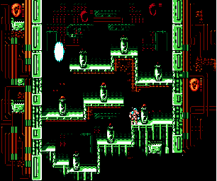 Thumbnail for a map of Planet 1 Area 6 for the NES game Street Fighter 2010: The Final Fight.