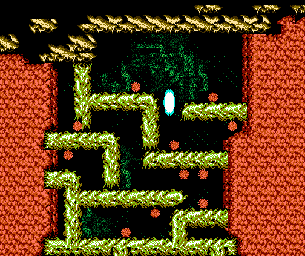 Thumbnail for a map of Planet 2 Area 1 for the NES game Street Fighter 2010: The Final Fight.