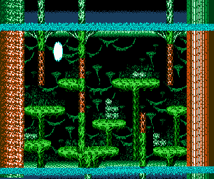 Thumbnail for a map of Planet 4 Area 1 for the NES game Street Fighter 2010: The Final Fight.