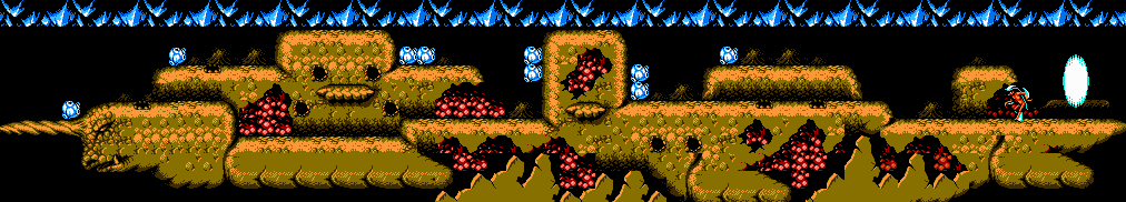 Thumbnail for a map of Planet 4 Area 3 for the NES game Street Fighter 2010: The Final Fight.