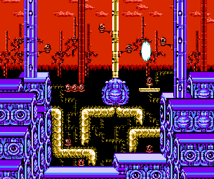 Thumbnail for a map of Planet 5 Area 1 for the NES game Street Fighter 2010: The Final Fight.