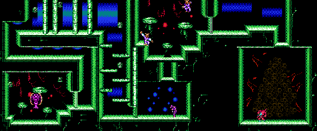 Thumbnail for a map of Planet 5 Area 5 for the NES game Street Fighter 2010: The Final Fight.