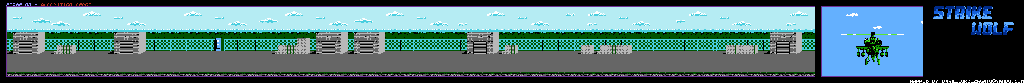 Thumbnail for a map of Ammunition Depot for the NES game Strike Wolf.