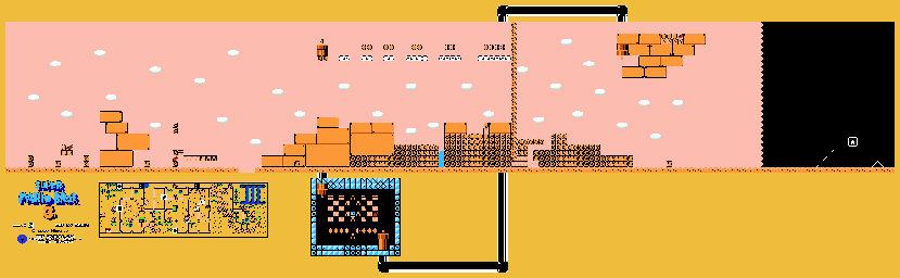 Thumbnail for a map of World 2 2-5 for the NES game Super Mario Bros. 3.
