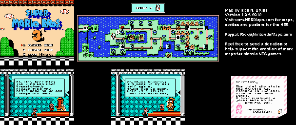 Thumbnail for a map of World 4 4-Castle for the NES game Super Mario Bros. 3.