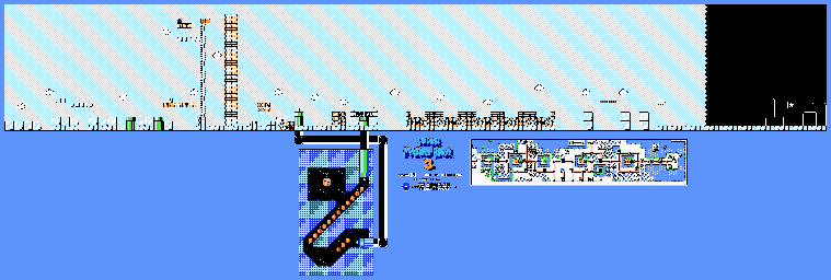 Thumbnail for a map of World 6 6-10 for the NES game Super Mario Bros. 3.