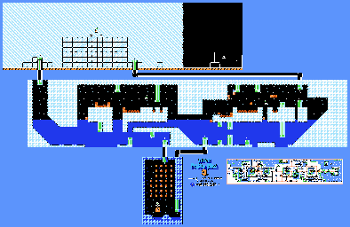 Thumbnail for a map of World 6 6-9 for the NES game Super Mario Bros. 3.