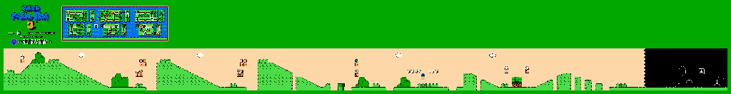 Thumbnail for a map of World 7 7-3 for the NES game Super Mario Bros. 3.