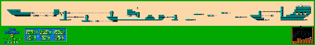 Thumbnail for a map of World 7 7-Airship for the NES game Super Mario Bros. 3.