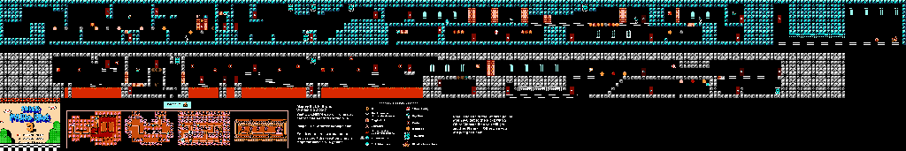 Thumbnail for a map of World 8 8-Fortress for the NES game Super Mario Bros. 3.