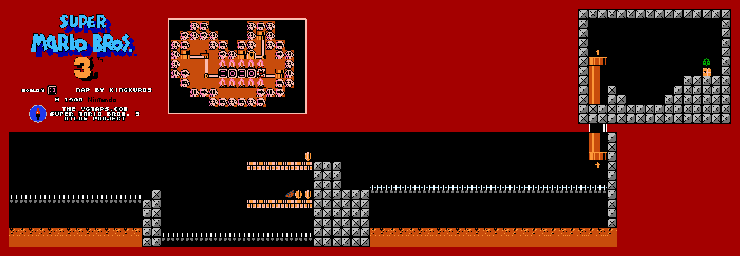 Thumbnail for a map of World 8 8-Hand Trap 1 for the NES game Super Mario Bros. 3.