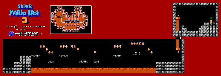Thumbnail for a map of World 8 8-Hand Trap 2 for the NES game Super Mario Bros. 3.