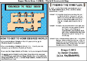 Thumbnail for a map of World 9 for the NES game Super Mario Bros. 3.