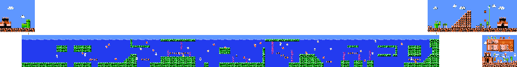 Thumbnail for a map of World 3 3-2 for the NES game Super Mario Bros.: The Lost Levels.