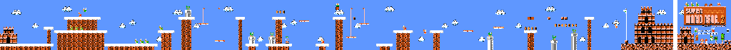 Thumbnail for a map of World 3 3-3 for the NES game Super Mario Bros.: The Lost Levels.