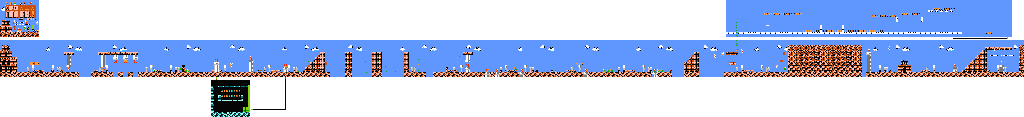 Thumbnail for a map of World 5 5-1 for the NES game Super Mario Bros.: The Lost Levels.