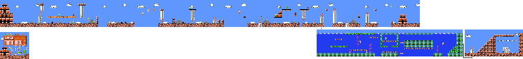 Thumbnail for a map of World 8 8-1 for the NES game Super Mario Bros.: The Lost Levels.