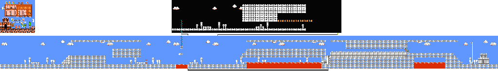 Thumbnail for a map of World 9 9-3 for the NES game Super Mario Bros.: The Lost Levels.