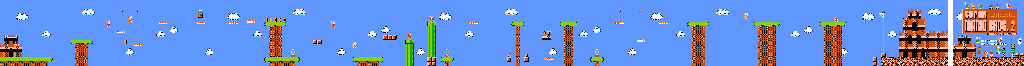 Thumbnail for a map of World B B-3 for the NES game Super Mario Bros.: The Lost Levels.