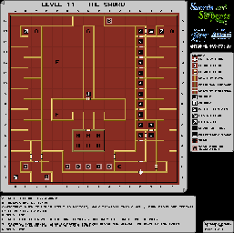 Thumbnail for a map of Level 11 - The Sword for the NES game Swords And Serpents.