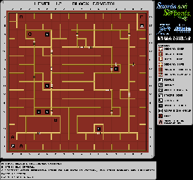 Thumbnail for a map of Level 12 - Black Crystal for the NES game Swords And Serpents.