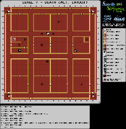 Thumbnail for a map of Level 7 - Death (Alternate) for the NES game Swords And Serpents.