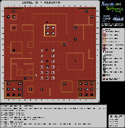 Thumbnail for a map of Level 8 - Rebirth for the NES game Swords And Serpents.
