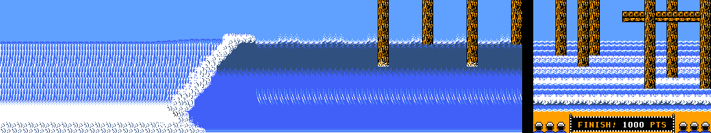 Thumbnail for a map of Big Wave Encounter for the NES game T & C.