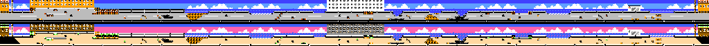 Thumbnail for a map of Street Skate Session Round 1 for the NES game T & C.
