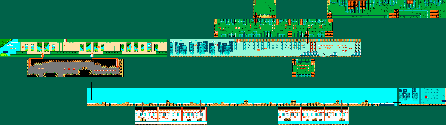 Thumbnail for a map of Level 2 for the NES game Tiny Toon Adventures 6.