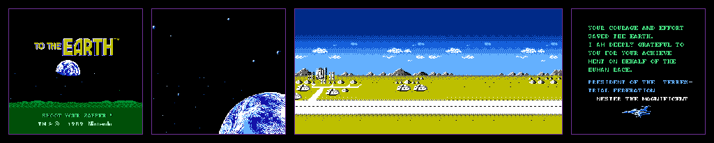 Thumbnail for a map of End for the NES game To The Earth.