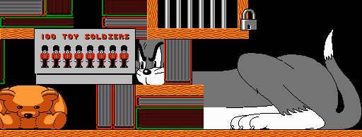 Thumbnail for a map of World 5 Stage 3 for the NES game Tom & Jerry (And Tuffy).
