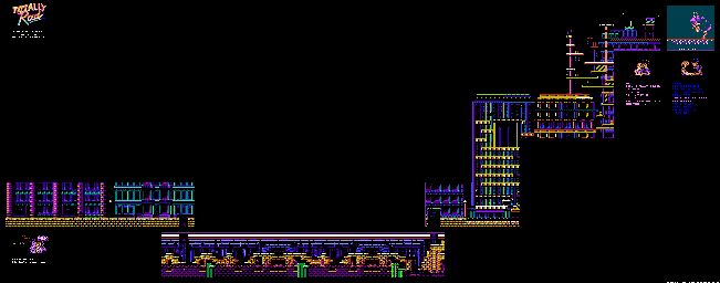 Thumbnail for a map of Act 2 for the NES game Totally Rad.