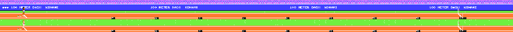 Thumbnail for a map of 100-Meter Dash for the NES game Track & Field.